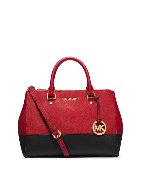 michael michael kors sutton medium satchel red|Satchels Michael Kors .